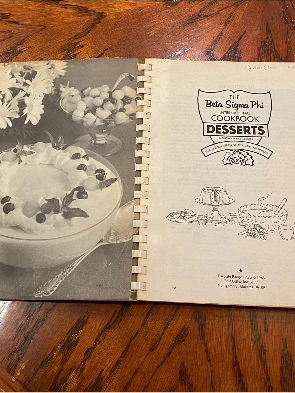 Pair of Vintage Cookbooks - All Beef Cookbook & Beta Sigma Phi Desserts